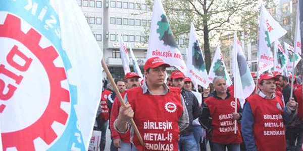 Birleik Metal'den protesto eylemi