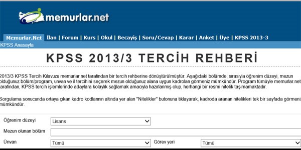 2013/3 KPSS Robotu yayında...