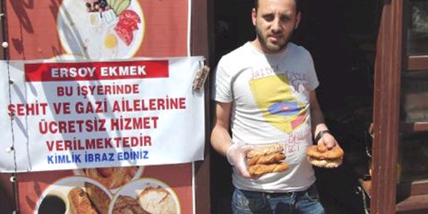 Şehit aileleri ve gazilere ücretsiz simit