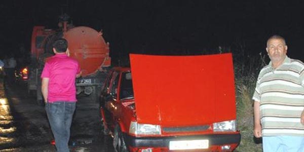 Otomobil sulama kanalına uçtu: 1 ölü, 5 yaralı