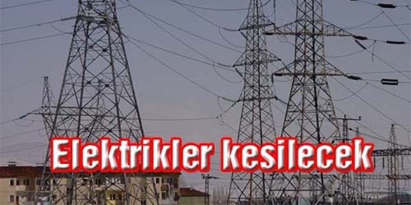 Bingöl'de 6 saatlik elektrik kesintisi