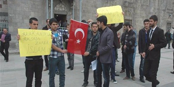 Arakan zulm Erzurum'da protesto edildi