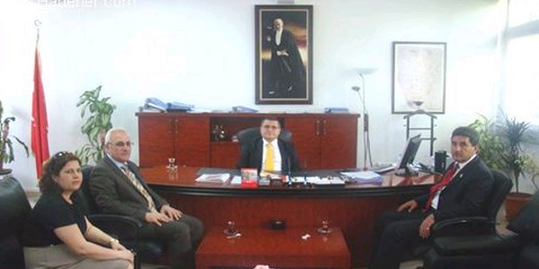 M�d�r Sat�r'dan Kaymakam �zarslan'a ziyaret
