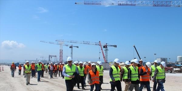 İMO üyeleri Dünyanın 4. büyük asma köprüsü inşaatını gezdi