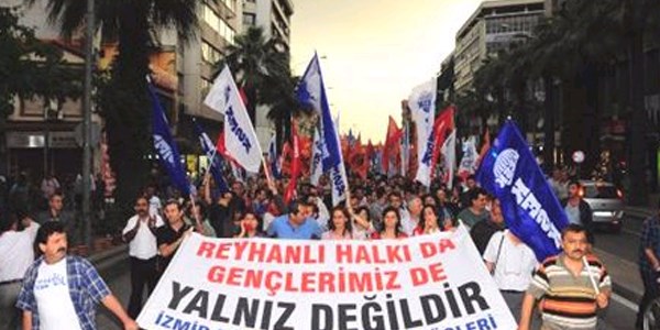 İzmir'de Reyhanlı protestosu