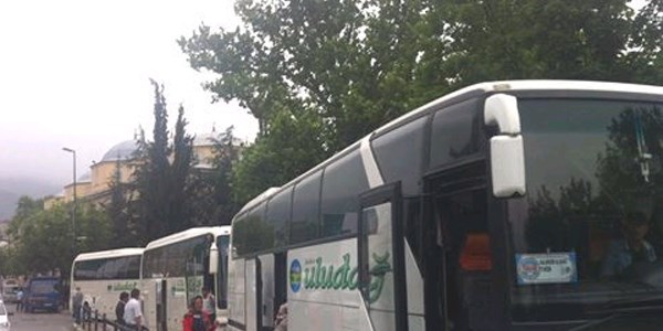 Bursa'da turist otobüslerine bile yer yok
