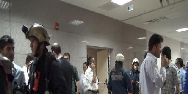 Yangın zannı adliyede paniğe neden oldu