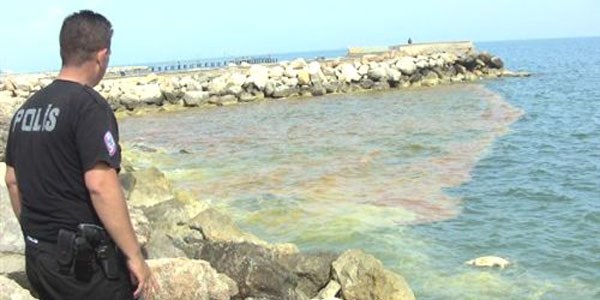 Mersin'de deniz suyundaki sar� tabaka korkuttu
