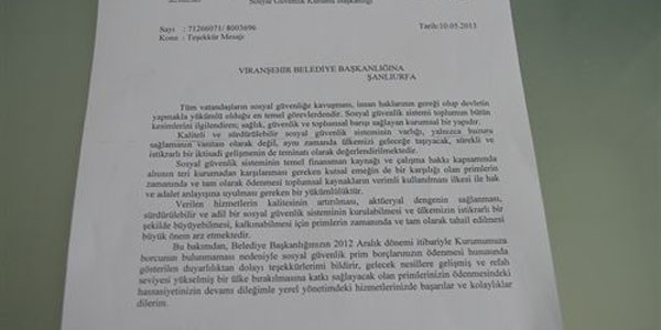 Viranşehir Belediyesi borçsuz belediye