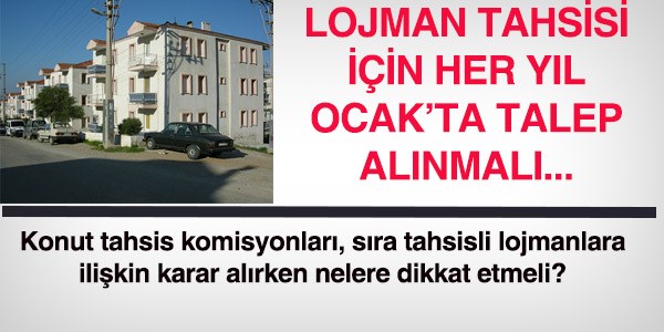 Boş lojman varken, oturanlar çıkarılabilir mi?