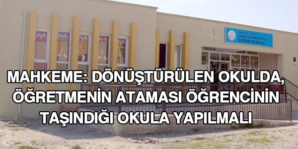 Yargı; öğrencinin aktarıldıgı okula öğretmen de aktarılmalı