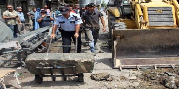 Kanalizasyon çalışmasında tarihi eser çıktı