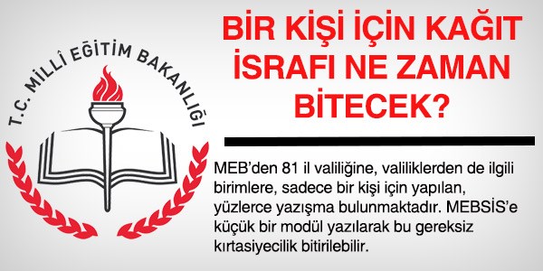 MEB, bu kırtasiyeciliği ne zaman bitirecek?