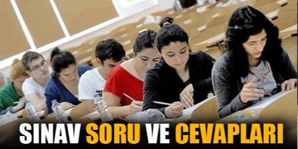 AÖF sınav soruları ve cevapları açıklandı