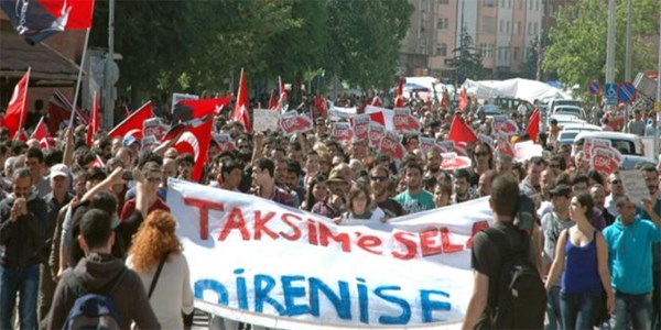 Eskiehir'de Gezi Park protestosu