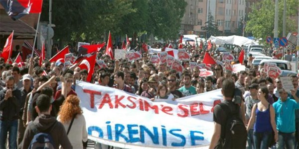 Eskişehir'de Gezi Parkı protestosu