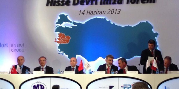 Gediz Elektrik'in hisse devir imza töreni