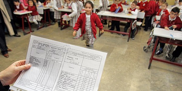 Okullarda karne heyecanı/Video