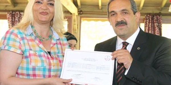 Pazar filesi ve aşçılık sertifika dağıtım töreni