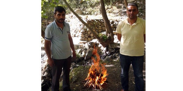 Çatışma bölgesi kamp yeri oldu
