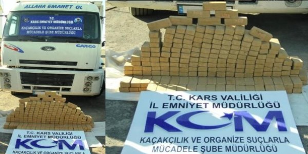 Kars'ta 150 kilo eroin ele geçirildi