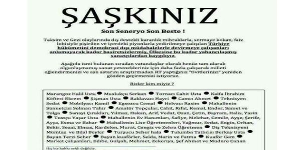 'Kayg�l�y�z' ilan�na kar�� halktan '�a�k�n�z' ilan�