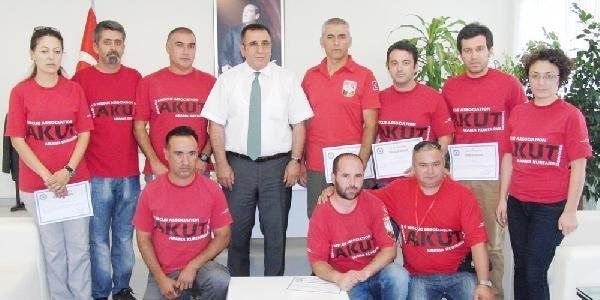 Akut'a teşekkür belgesi