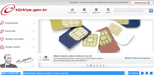 Ad�ma kay�tl� cep telefonu hatlar� internetten sorgulanabiliyor