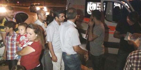 Adıyaman'da düğün dönüşü kaza: 2 yaralı