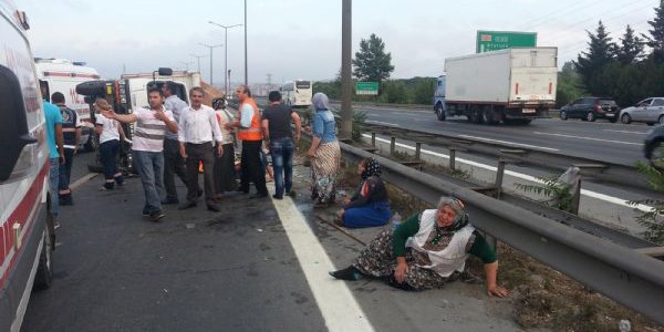 TEM kilitlendi!.. 1 ölü 10 yaralı!