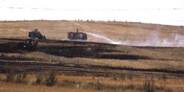 Kulu'da 109 dekar anız tarlası kül oldu
