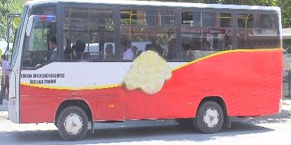 Halk otob�slerinde reklam giydirmesi kald�r�l�yor