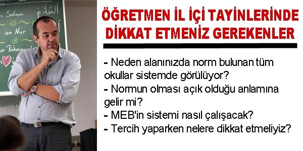 MEB'e ve İl MEM'lere çağrı, Öğretmenlere bilgi