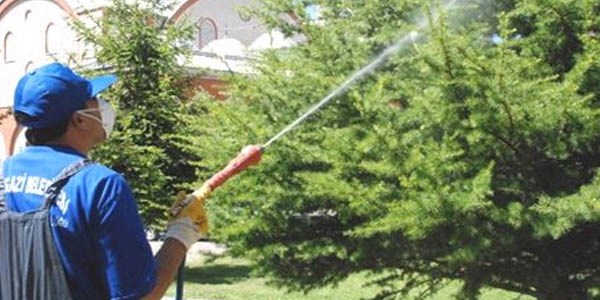 Melikgazi'de haşarat ile mücadele sürüyor