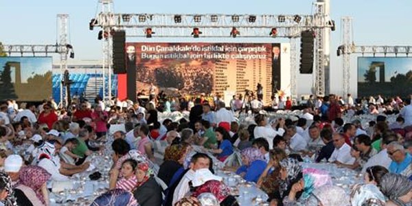 Çanakkale'de 7 bin kişilik iftar