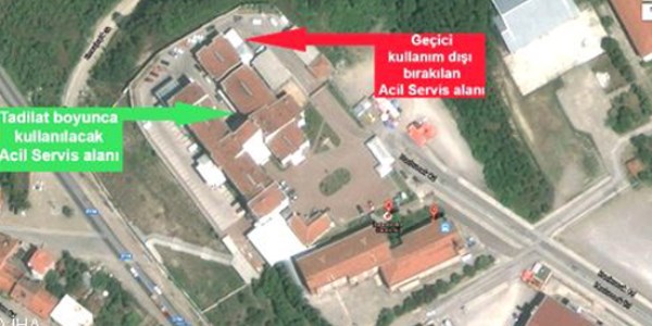Acil serviste tadilat yap�lacak
