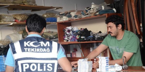 Ka�ak sigara �ebekesine operasyon: 14 g�zalt�