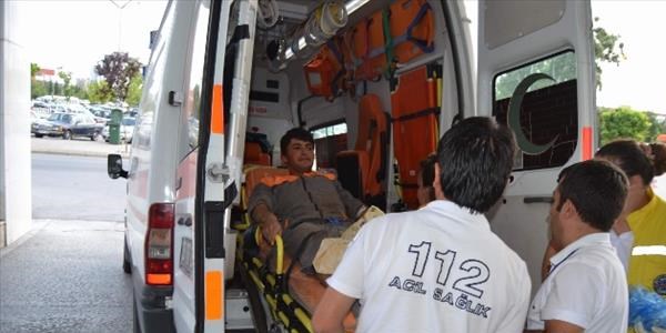 Taş ocağında iş kazası: 1 yaralı