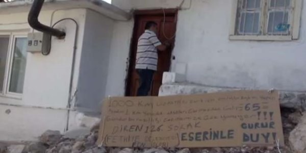 Belediyeye ilginç protesto