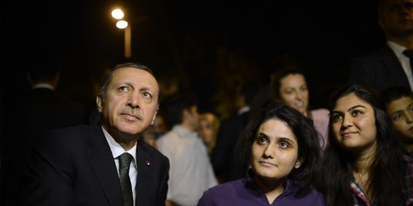 Erdoğan parkta vatandaşlarla sohbet etti/Video