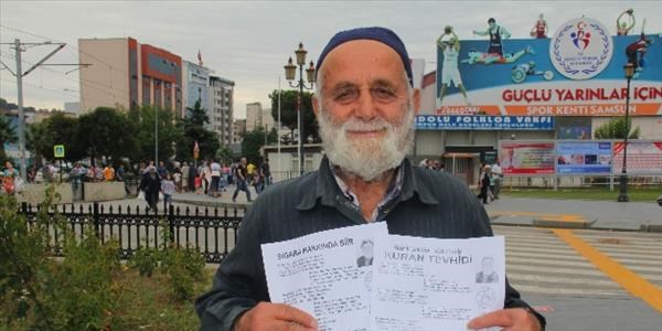 'Pamuk Dede' şiirleriyle vatandaşları bilinçlendiriyor