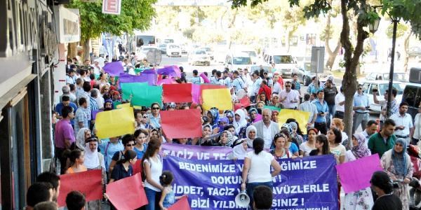 Şanlıurfalı kadınlardan taciz protestosu