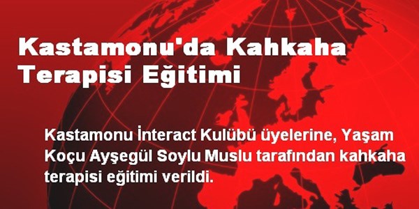 Kastamonu'da kahkaha terapisi eğitimi
