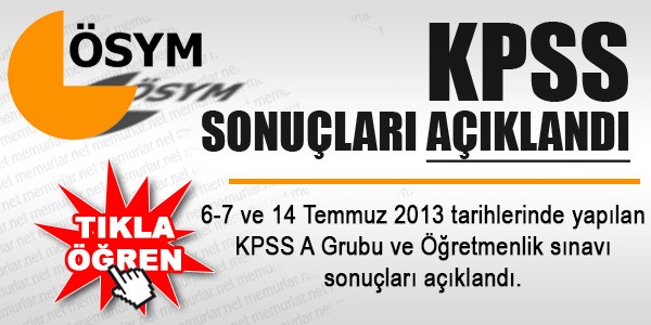 KPSS sonuçları açıklandı - TIKLAYIN