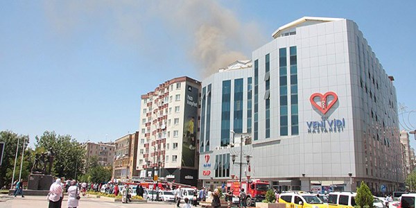 Diyarbakır'da hastane yangını