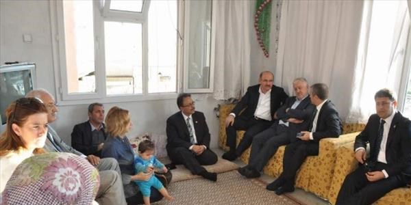 Hüseyin Çelik, Tahmazoğlu ile birlikte aile ziyareti yaptı