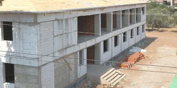Sart Mahmut lkretim Okulu ek bina inaat devam ediyor