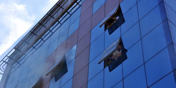 Zonguldak'ta i� han�nda ��kan yang�n korkuttu