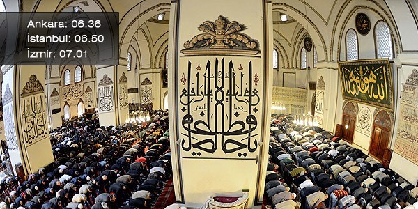 İllere göre bayram namazı vakitleri