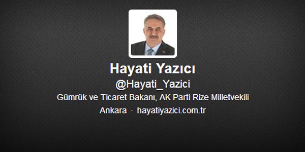 Bakan Yazıcı da twitter dünyasına katıldı